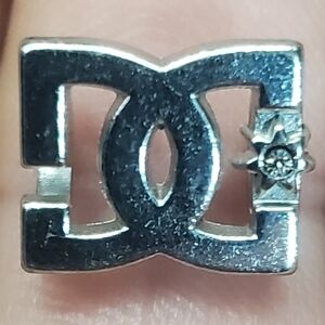 *SOLD on M!* DC Shoes Jeweled Metal Lace Charms (set of 2)